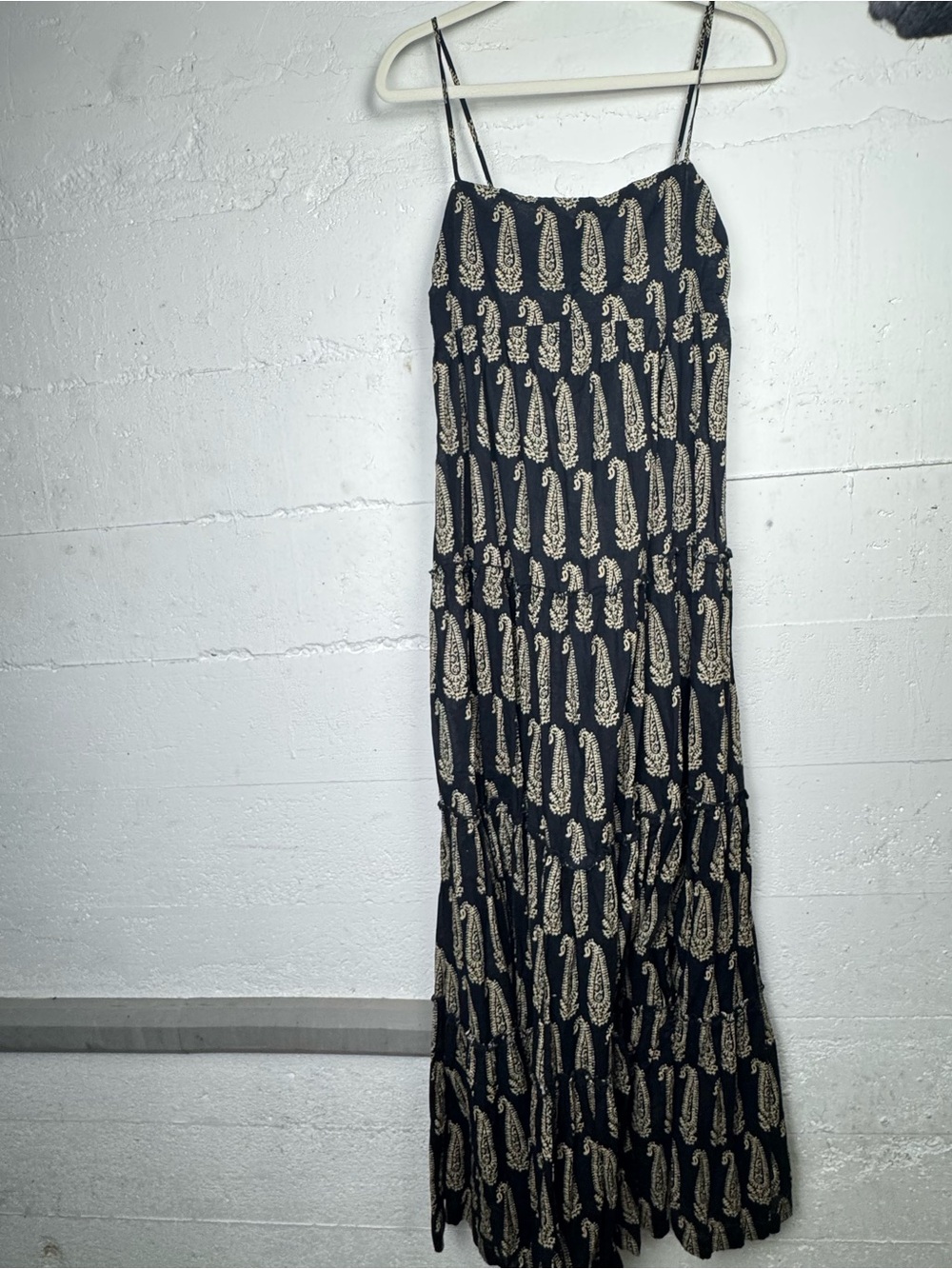 Denim and Supply Ralph‎ Lauren Paisley Printed Tiered books Maxi dress M Cotton